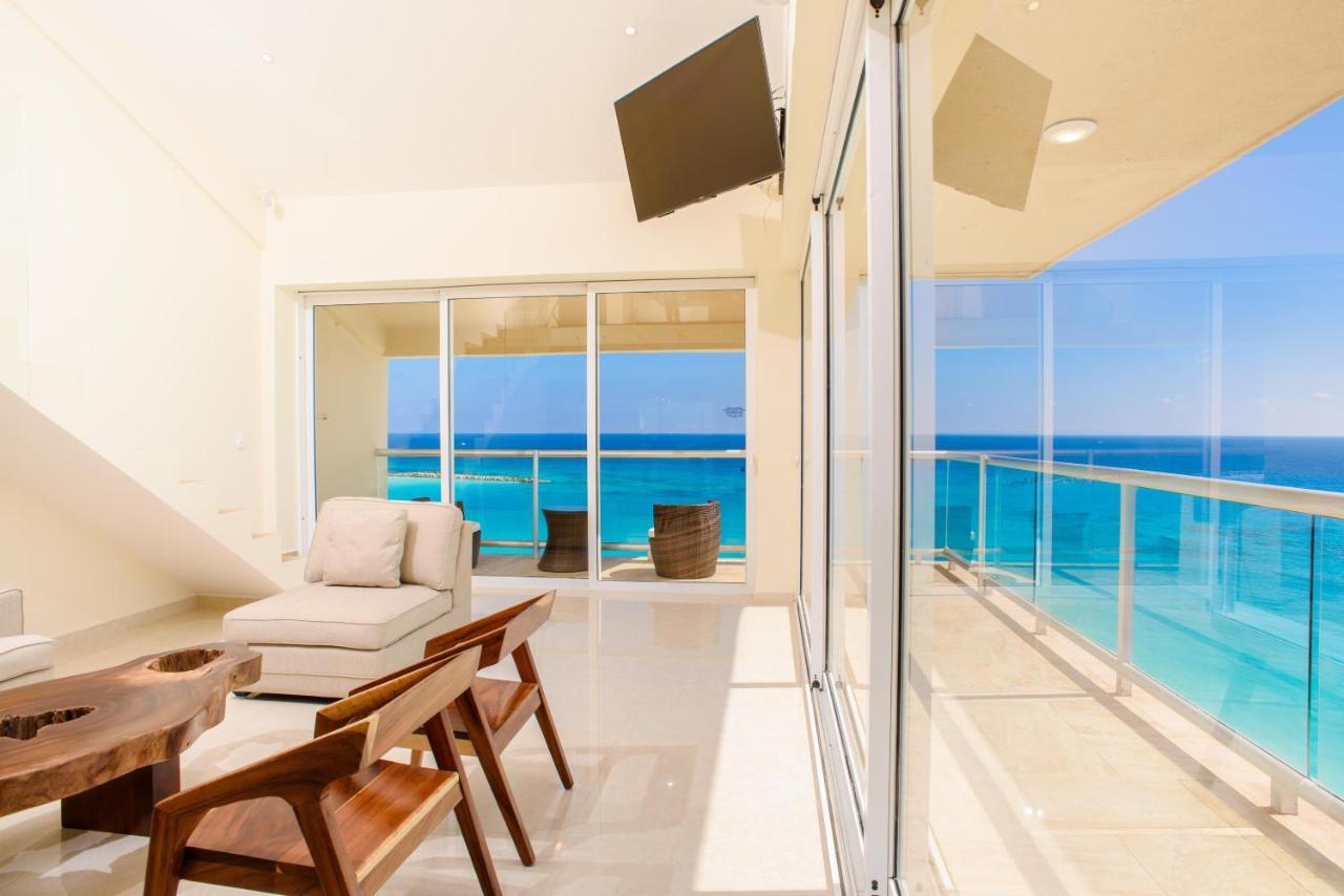 2 Story Oceanfront Penthouses On Cancun Beach! Dış mekan fotoğraf