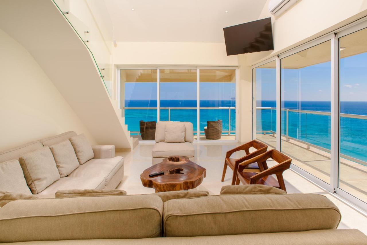 2 Story Oceanfront Penthouses On Cancun Beach! Dış mekan fotoğraf